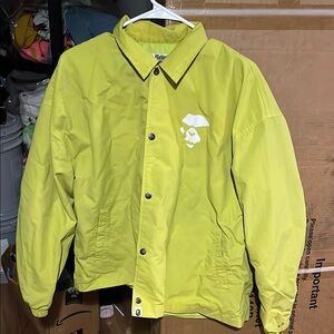 A Bathing Ape Lime Green Jacket